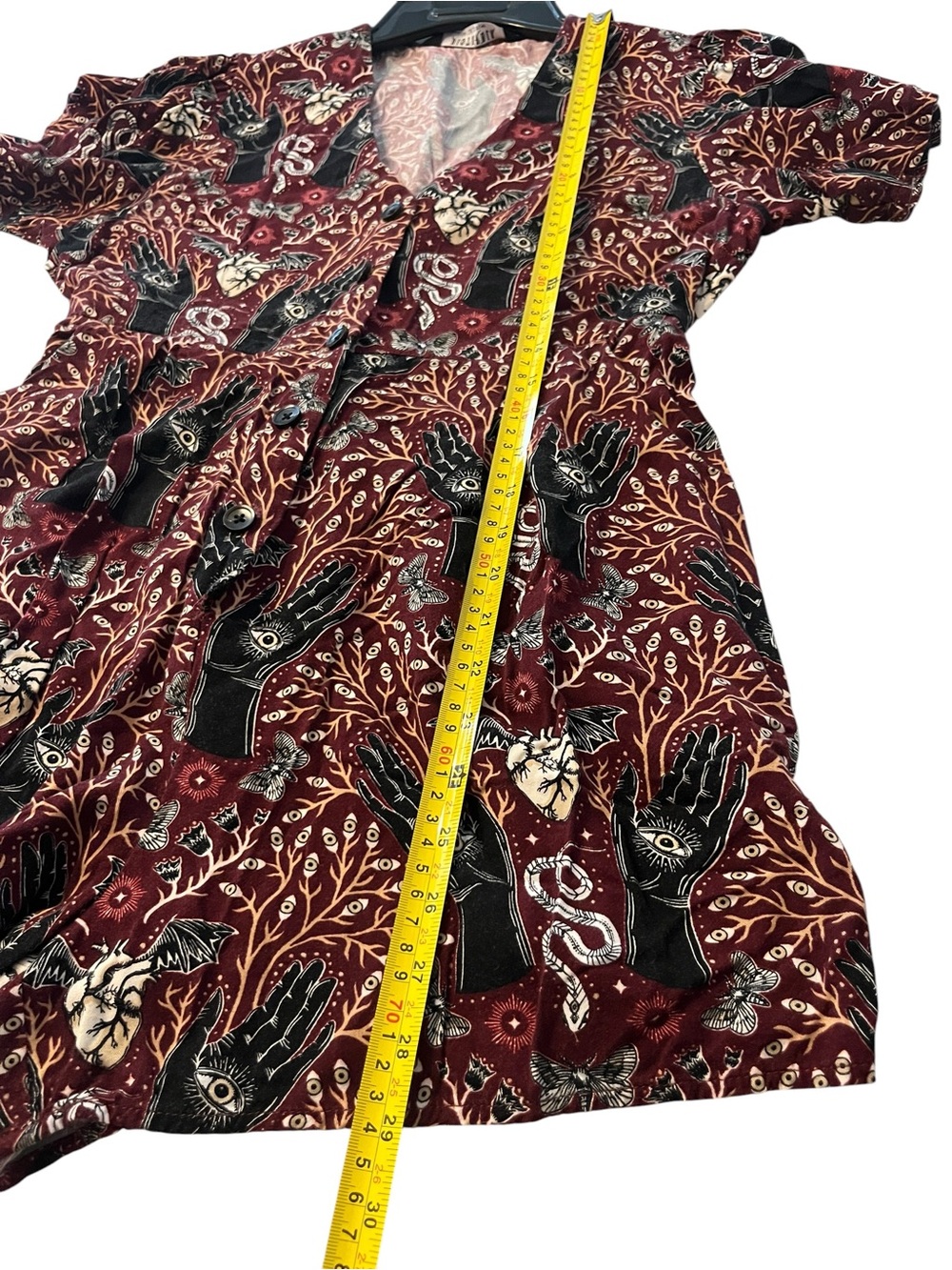Disturbia Hemlock Button Up V Neck Playsuit Romper Sz 8 - Picture 11 of 13